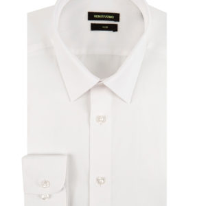 Remus Uomo Slim Fit White Formal Shirt
