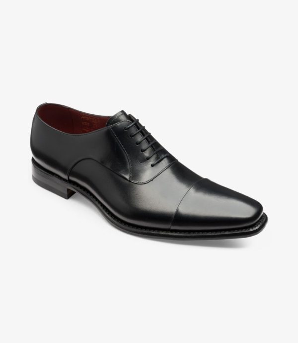Loake Toe Cap Oxford Black Shoe