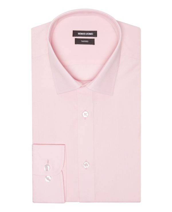 Remus Uomo Tapered Pink Shirt