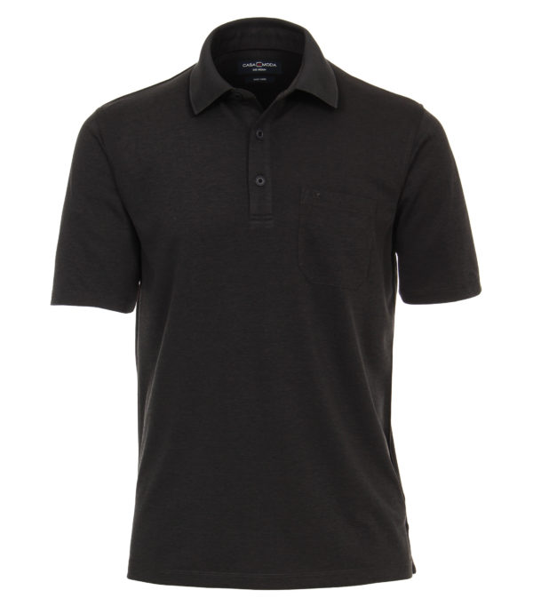 Casa Moda stretch charcoal polo shirt