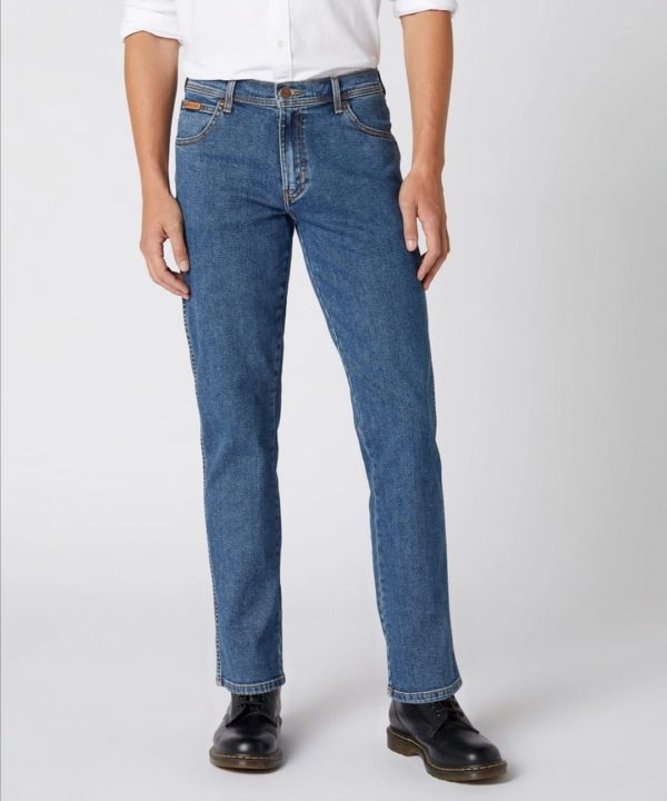 Wrangler Texas Stretch Stonewash Jean (Available in sizes 40W to 50W)