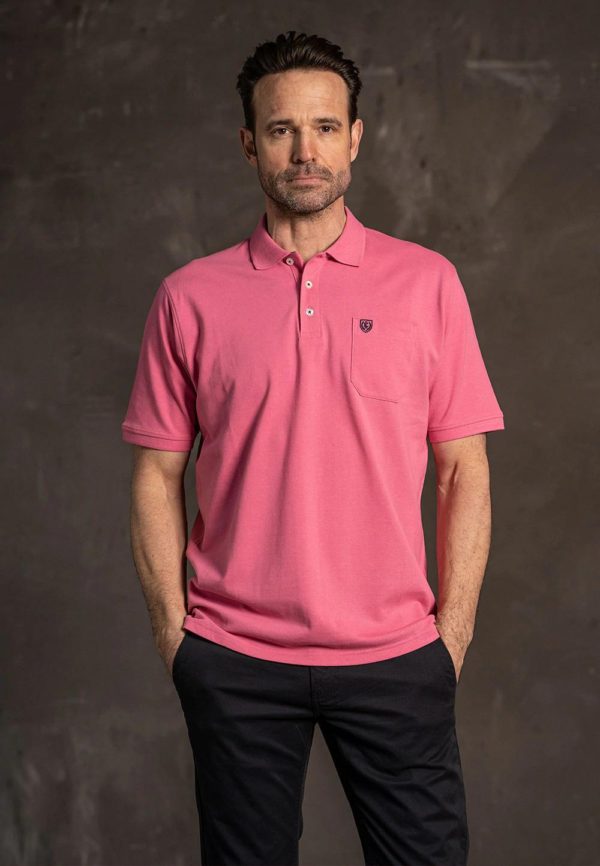 Pre End Polo Shirt in Rose.
