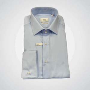 1863 by Eterna Double-Cuff Shirt Blue