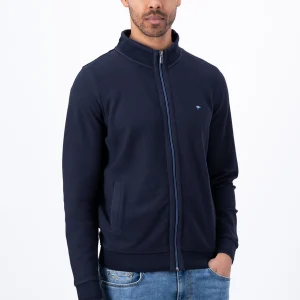 Fynch-Hatton Cotton Twill Cardigan Navy