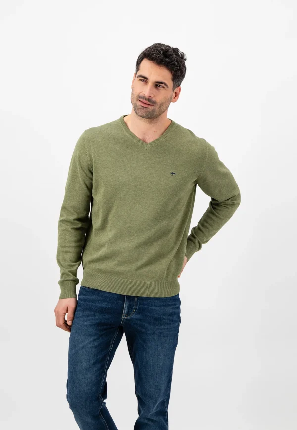 Fynch-Hatton V-Neck Olive