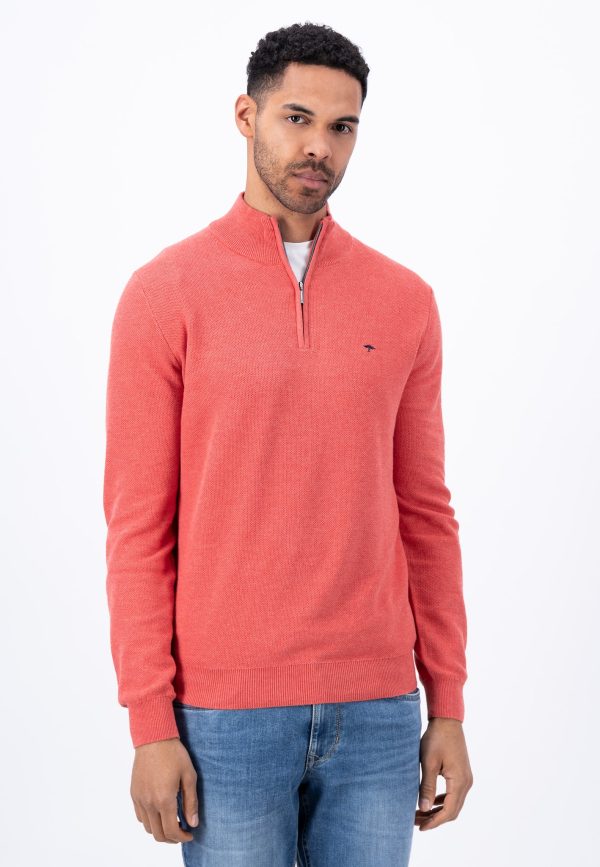 Fynch-Hatton Quarter-Zip Orient Red