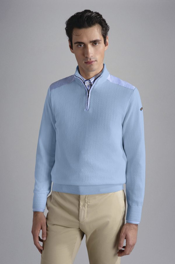 Paul & Shark Quarter-Zip Jumper Blue