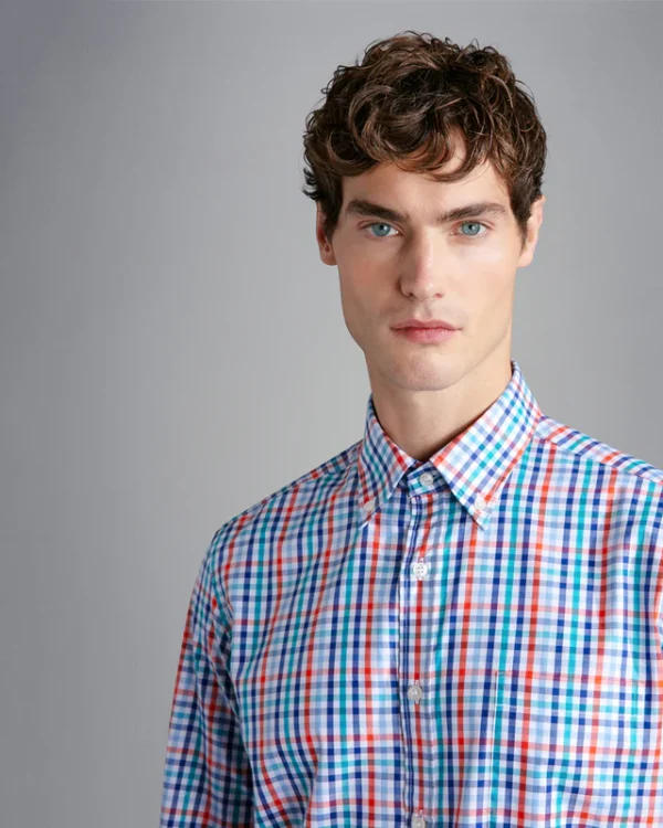 Paul & Shark Cotton-Twill Shirt Teal