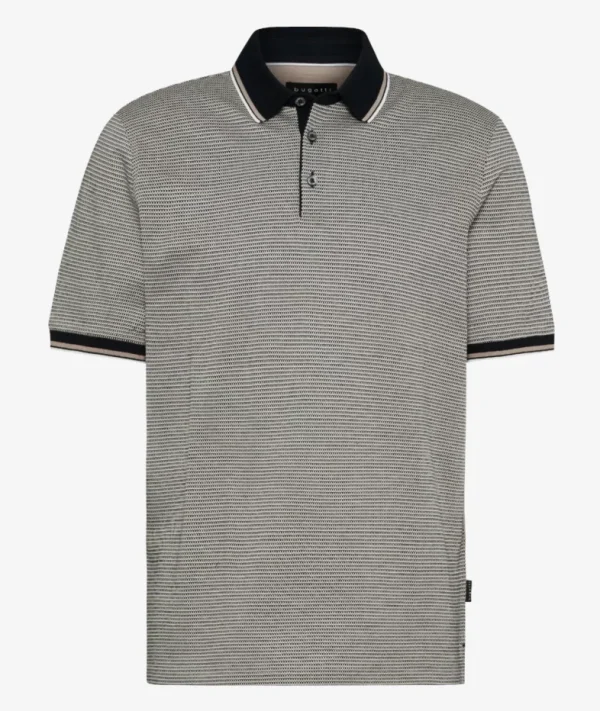 Bugatti Cotton Printed Polo Cognac