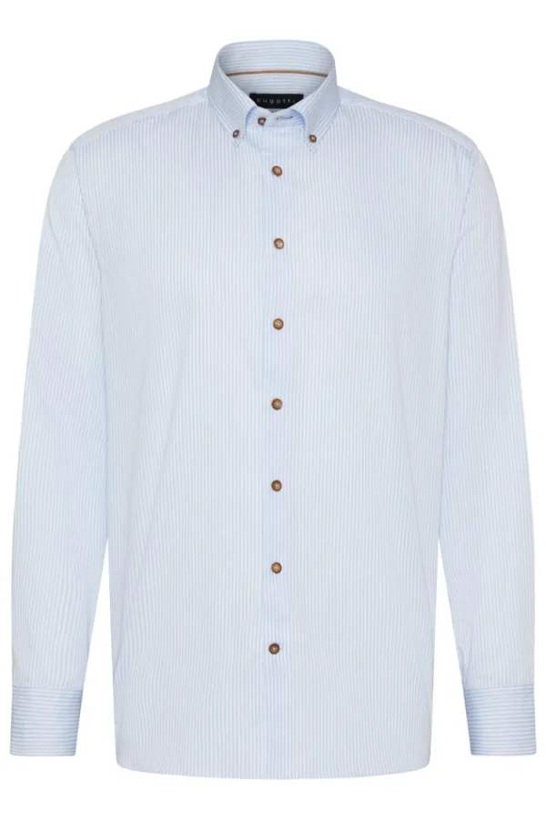 Bugatti Striped Shirt Blue