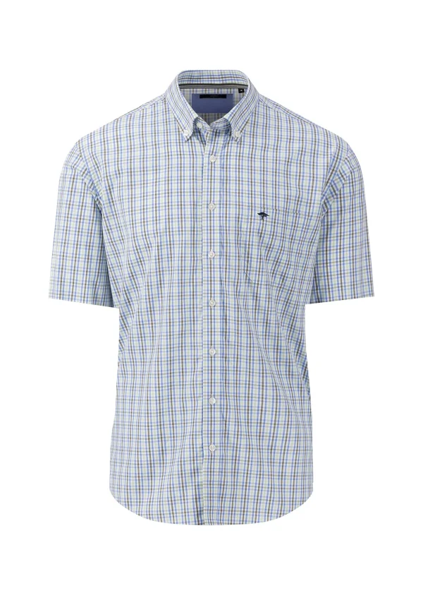 Fynch-Hatton Check Shirt Dusty Olive