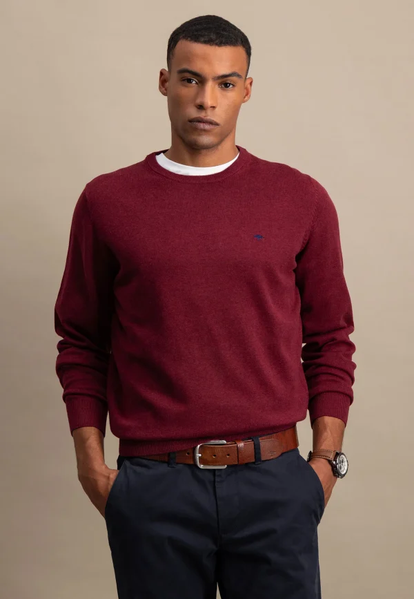 Fynch-Hatton Round Neck Red