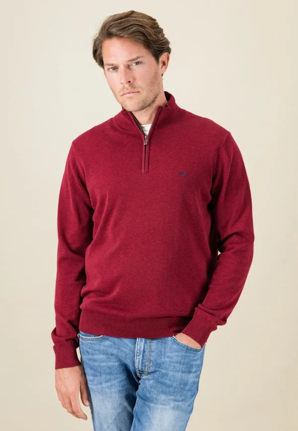 Fynch-Hatton Zip Troyer Red