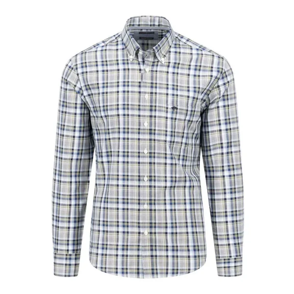 Fynch-Hatton Plaid Shirt Grey