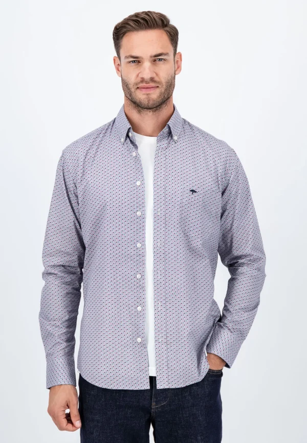Fynch-Hatton Print Shirt Red