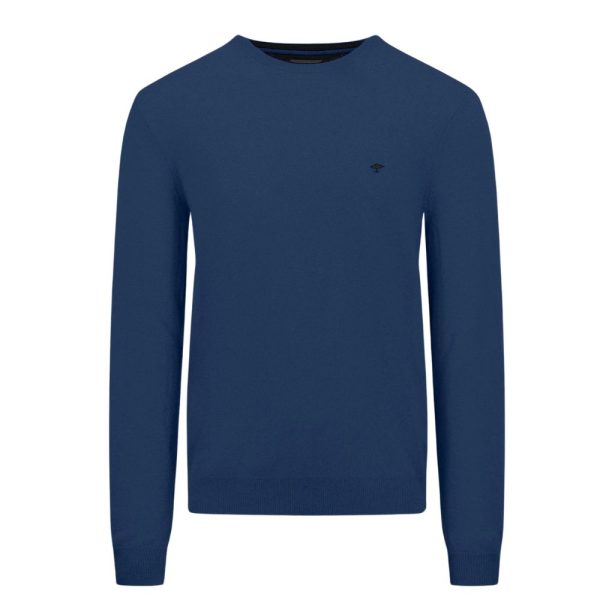 Fynch-Hatton Cashmere Round Neck Blue