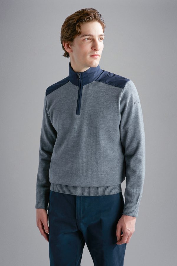 Paul & Shark Quarter-Zip Grey