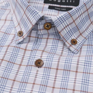 Bugatti Check Shirt Grey