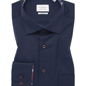Eterna Navy Shirt Modern-Fit