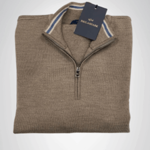 Paul & Shark Beige Quarter-Zip