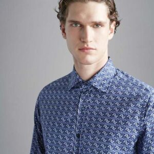 Paul & Shark Blue Print Shirt