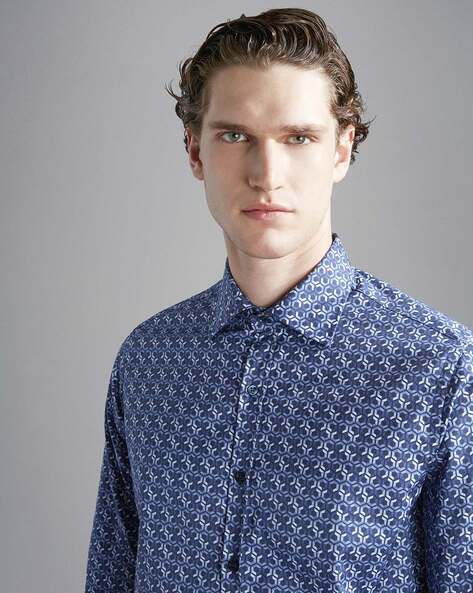 Paul & Shark Blue Print Shirt