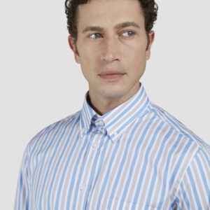 Paul & Shark Shirt Blue Stripe