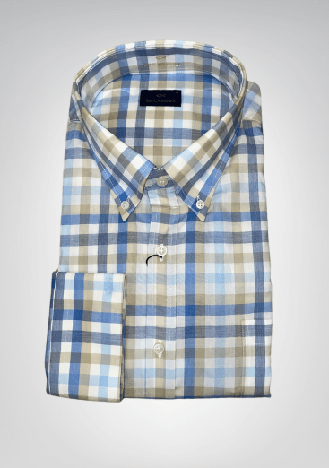 Paul & Shark Check Shirt Blue