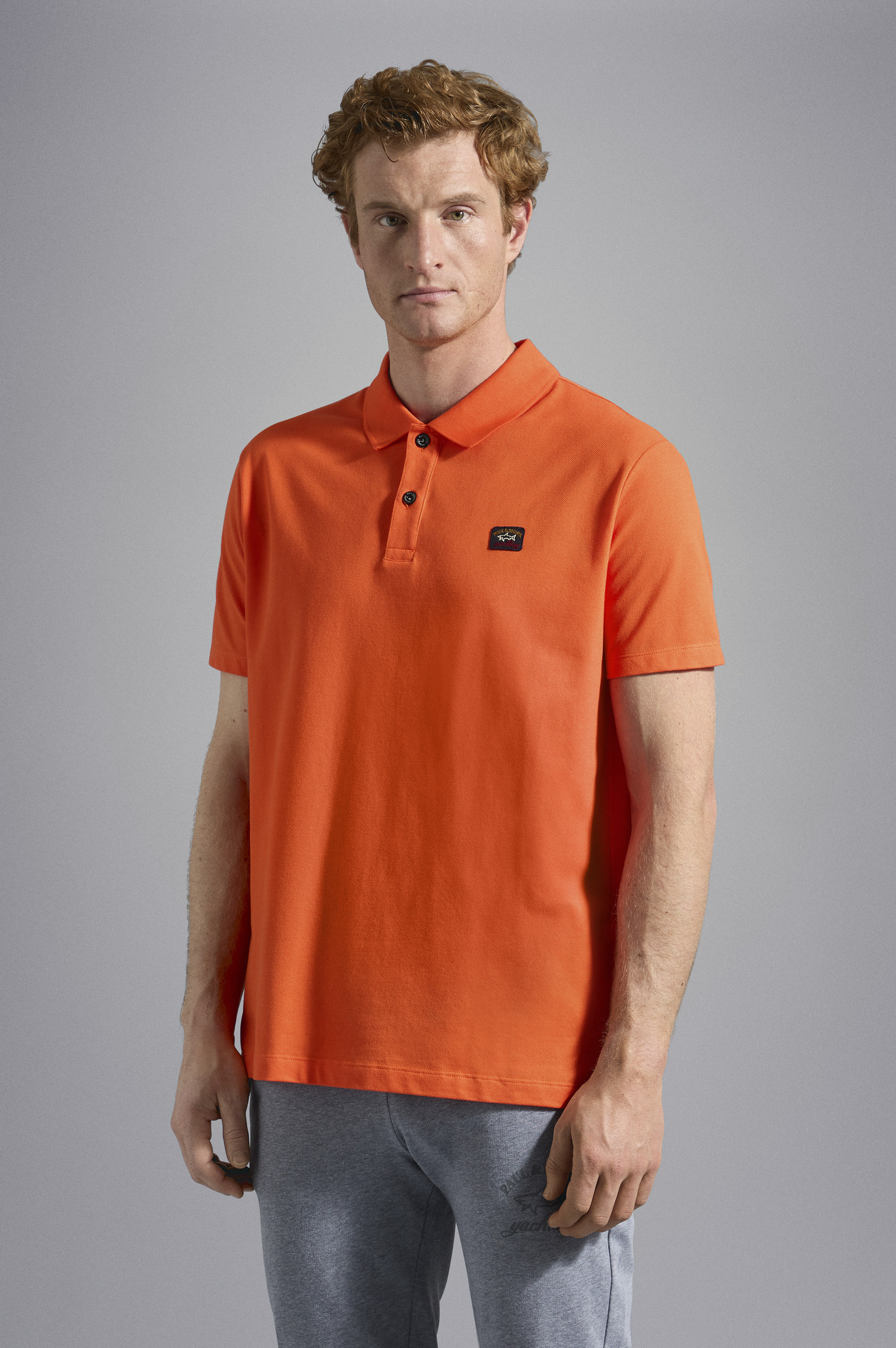 Paul & Shark Plain Polo Orange