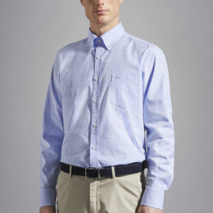 Paul & Shark Check Shirt Light Blue