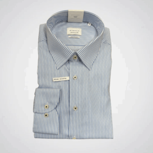 Eterna Striped Shirt Blue