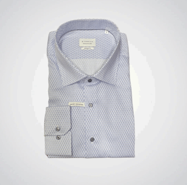 Eterna Print Shirt Blue